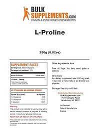 bulksupplements l-proline en polvo puro, 1