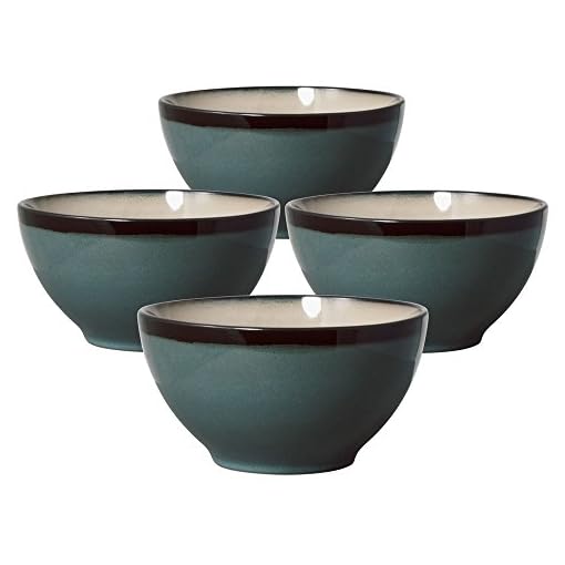 Gourmet Basics Belmont Blue Cereal Bowl (24Ounce, Set of 4