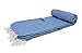 Open Road Goods Yoga Blanket - Thick Mexican Thunderbird Blanket - Handmade and Made for Yoga! (Sky Blue)