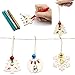 Colovis 30 Pcs Unfinished Christmas Wooden Ornaments,Christmas Tree Ornaments Natural Wood Slices for Kids Art Crafts Gift Decoration