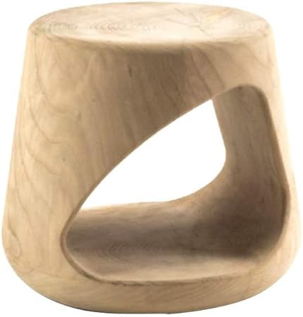 Amazon Com Qerntpey Side Table Coffee Snack Rustic Accent Deep Wood Colour Small Round Tray Wooden Side End Table For Living Room End Coffee Snack Table Indoor Outdoor Color Natural Size