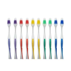 100 Pack Toothbrush Standard Classic Medium Soft Toothbrush Bulk Individually Wrapped