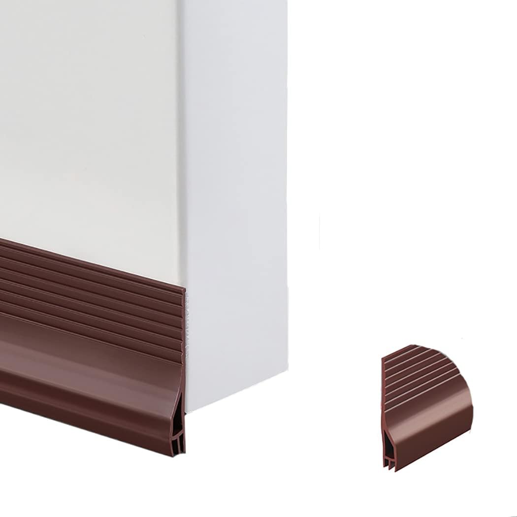 Draft Stoppers - Door Draft Stopper for Bottom of Door Soundproof Dustproof Waterproof Adjustable Length 100cm