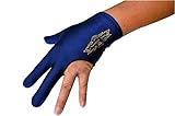 Champion Sport Dark Blue Left Hand Billiards Gloves for Pool Cues - Wear on the Left Hand, Buy Three GET ONE Free, 1 Pool Glove