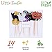 Halloween Cupcake Toppers Set, 28pcs sparkly set, Bat Witch Ghost Star, Baby Shower Food Picks Decor, Cupcake Halloween Party Picks, Halloween Cupcake Decorations