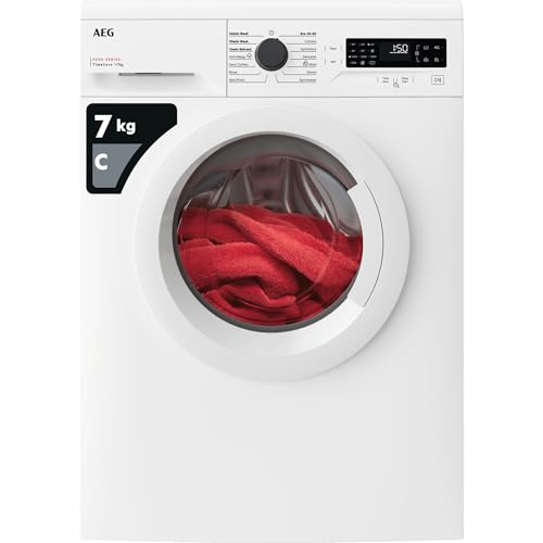 AEG 5000 Series Washing Machine 7kg LFX50744B, 1400 rpm Silent Spin, TimeSave, AntiAllergy, 847x597x568mm, 2 year warranty