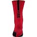 NIKE Unisex Dry Elite 1.5 Crew Basketball Socks (1 Pair), University Red/Black/Black, X-Large