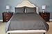 100% Egyptian Cotton Luxury Striped 540 Thread Count Duvet Cover - Full/Queen, Gray
