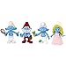 Smurfs Movie Papa, Grouchy, Smurfette & Vanity Collectibles Figure (4 Pack)