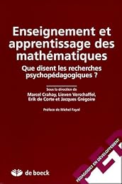 Enseignement et apprentissage des mathématiques