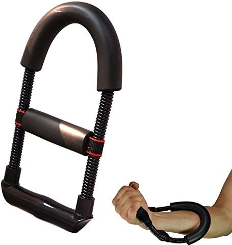 PetZDM Muscular Wrist Forearm Hand Grip Exerciser Strength Training Force Fitness Equipment (Black)