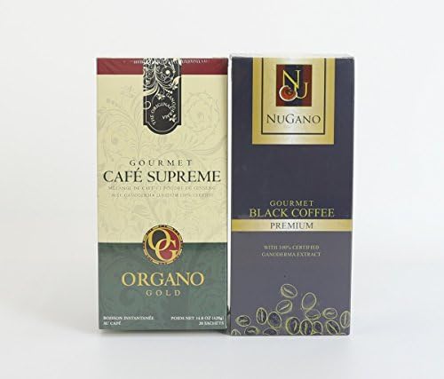 (1) NuGano 100% Pure Natural Signature Premium Blend Of Coffee (Arabica, Robusta, Liberica & Colombia Bean Varieties) + Free (1) Organo Gold Gourmet Café Supreme
