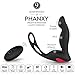 PHANXY® 3 in 1 Remote Controlled Vibrating Prostate Massager/Vibrator with Cock Ring and Ball Loop 9 Speeds G Spot Vibrator Waterproof Anal Sex Toy for Men Women and Couples
