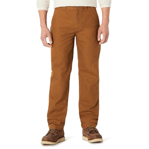Amazon Basics Men's Relaxed Fit Duck Utility Workwear Pants, Dark Chestnut Brow…