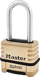 Master Lock 1175LHSS ProSeries Set Your Own Combination Lock, 2-1/4" Wide, Brass