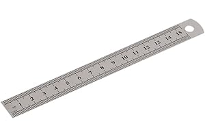 Double Side Stainless Steel Straight Ruler Metric Rule Precision Measuring Tool 15cm/6 inch 30cm/12 inch School Office Suppli