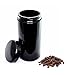 ultravioLeaf 1 Liter (34 fl oz) Premium Coffee & Herb Storage Container | Airtight Smell Proof Black Ultraviolet Glass Jar Canister | Best for Coffee, Tea, Herbs, Spices, Dried Goods