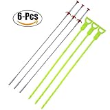 Drain Snake, Justdolife 6 Pcs Hair Drain Clog Remover Sink Cleaning Tool (3 Stainless Steel + 3 Plastic)