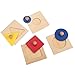 LEADER JOY Montessori Thick Single/Multiple Materials Insets Single Shape Puzzles Toddler Preschool Toys Learning Materials