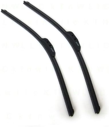 A Set of 2 U/J Hook Type Bracketless Driver and Passenger Side Windshield Wiper Blades - Ford Explorer 92-01