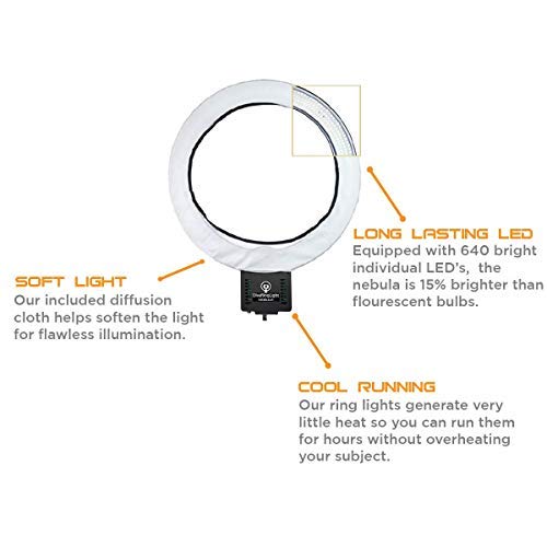 Diva Ring Light Nebula 18" LED Dimmable Ring Light