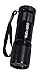 KMD Aero Red Light LED Black Aluminum Aviator Flashlight Preserves Night Vision for Aviation, Astronomy, Camping, Hunting, Turtle Watching, and more