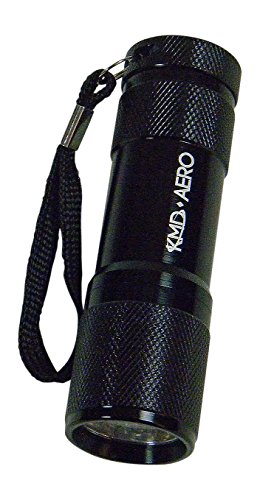 Kmd aero red light led black aluminum aviator flashligh…