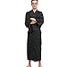 MAYSONG Japanese Yukata Kimono Robe OBI Belt Mens Yukata Set L Square Pattern