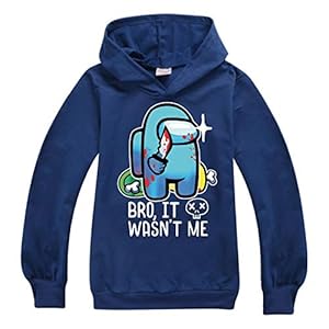 Jongens Sweater Kids Hoodies Dunne Tops Game onder ons Print voor tieners