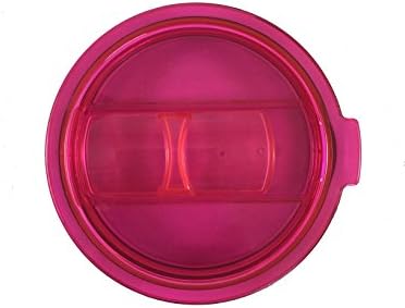 TOPR Colored Universal Replacement Lid for Stainless Steel Tumbler Splash Resistant Easy-Sip Slide Closure - Straw Friendly Travel Cover - Fits RTIC, Yeti, Boss, Ozark & more (30oz, Hot Pink)