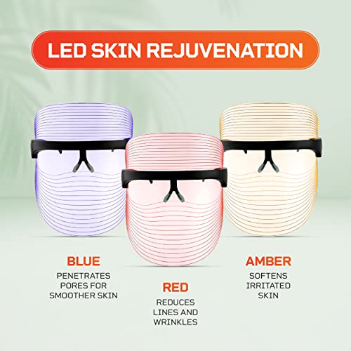 Lifepro LED Face Mask Skin Care Led Light Therapy Mask, Face Light
