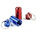 6pcs 5 * 1.7CM Colorful Waterproof Outdoor Camping Travel Traveling Portable Aluminum Pill Box Case Bottle Storage Drug Holder Container Keychain Key Ring (6)