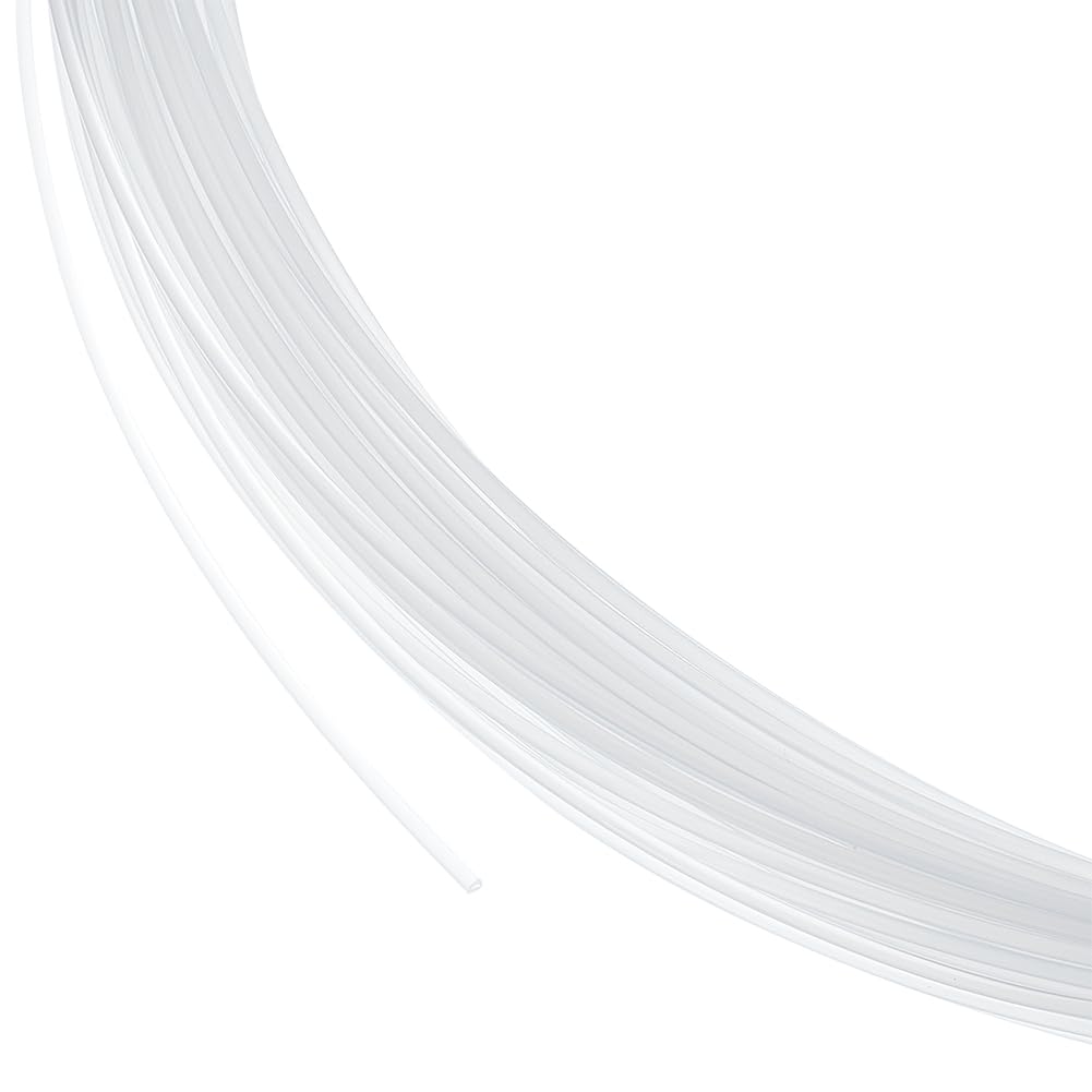 BENECREAT 38.28 Yards/35 Metres Nylon Fishing Line, Round Clear Nylon Line, Nylon Memory Brim Line for Fishing, Hat Brims, Jewellery Making, Diameter: 1.5mm