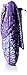 Vera Bradley Women's Cotton Mini Hipster Crossbody Purse, Lilac Tapestry, One Size
