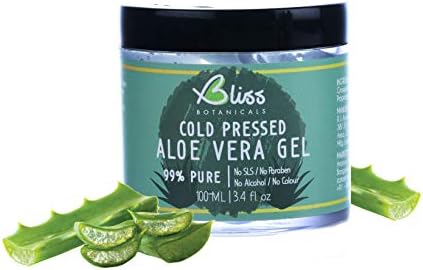 Bliss Botanicals Cold Pressed Aloe Vera Gel | Non Sticky | For Face, Hair & Body | Free from SLS, Parabens, Color, Alcohol | 100ml