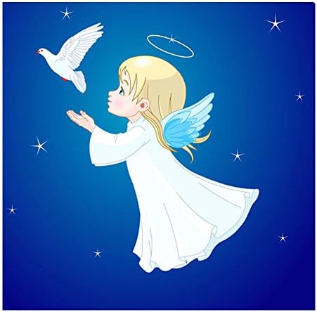 5D diamond paste diamond painting full diamond stitch painting the living room bedroom new cartoon character Angel,50*50cm