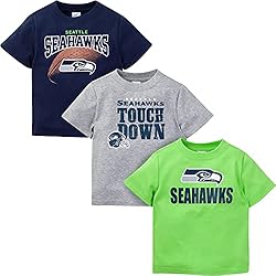 Gerber Unisex Baby NFL 3 Pack Short Sleeve Fan Tee