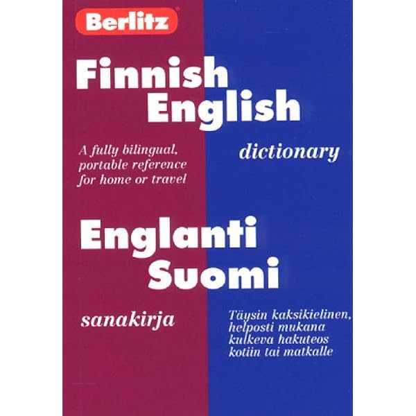 Englanti-Suomi, Suomi-Englanti Sanakirja/English-Finnish, Finnish