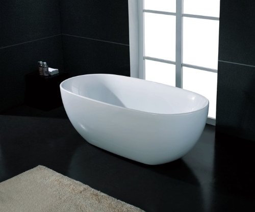 Akdy f277 bathroom white color free standing acrylic ba…