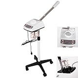 Mefeir Facial Steamer Ozone Ionic Hot Facial Steamer Beauty Salon Spa Makeup Rolling Base