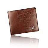 Sannysis Men Bifold Business PU Leather Wallet ID Credit Card Holder Purse (Brown)