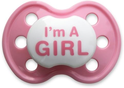 BooginHead Pacifier, I'm a Girl Light Pink