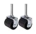 King's Brand Heavy Duty Caster Wheels for Bed Frame ~Set of 4~ (2 Locking & 2 None Locking)