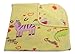 30x30 Inch Soft Fleece Swaddling Baby Blanket - Assorted Style Print and Solid Blankets by bogo Brands (Yellow - Hearts)