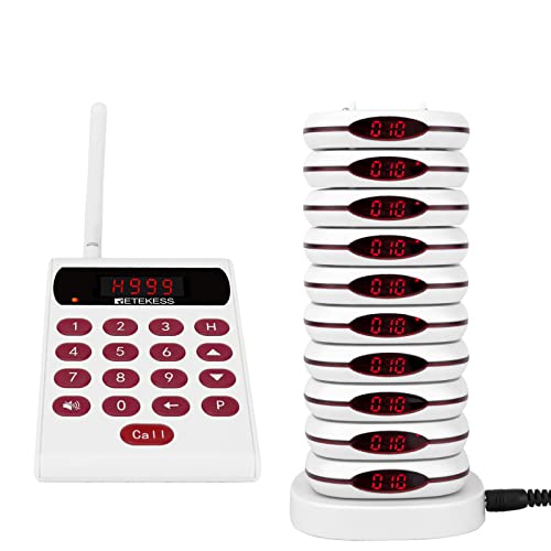 Retekess TD161 Pager System, Pagers For Restaurants, Transmitter With