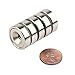Neodymium Pot Magnets - Bulk Pack of 5 pc- 20+ LB Strength - Countersunk Hole with Mounting Screws