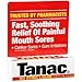 Tanac Fast Sooting Relief of Painful Mouth Sores Liquid - 0.45 Oz (Pack of 3)
