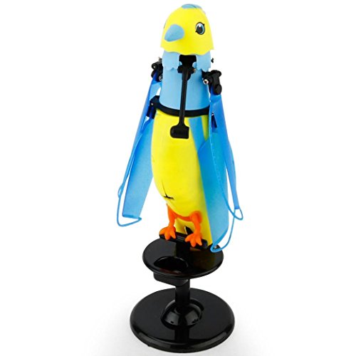 Besde Toy | Helicopter |Induction Bird | Sound Flying Toy Gift | LED Barking |Sensing ToyToy (yellow, Induction Birdie)