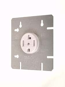 Leviton 4934 Geräte-Wandplatte Für Herd & Trockner | 2-Gang, Edelstahl