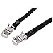 SODIAL(R) 2 Road/Mountain Bike Pedal Replacement Cycle Toe Straps Black Nylon Security Fit